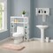 Alaterre Furniture Coventry Over Toilet Open Shelving Unit with Left and Right Side Shelves, Shelf with Two Towel Rods ANCT704WH - alternate 2